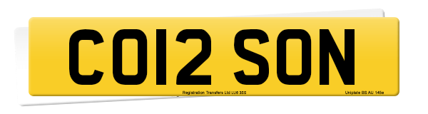 Registration number CO12 SON
